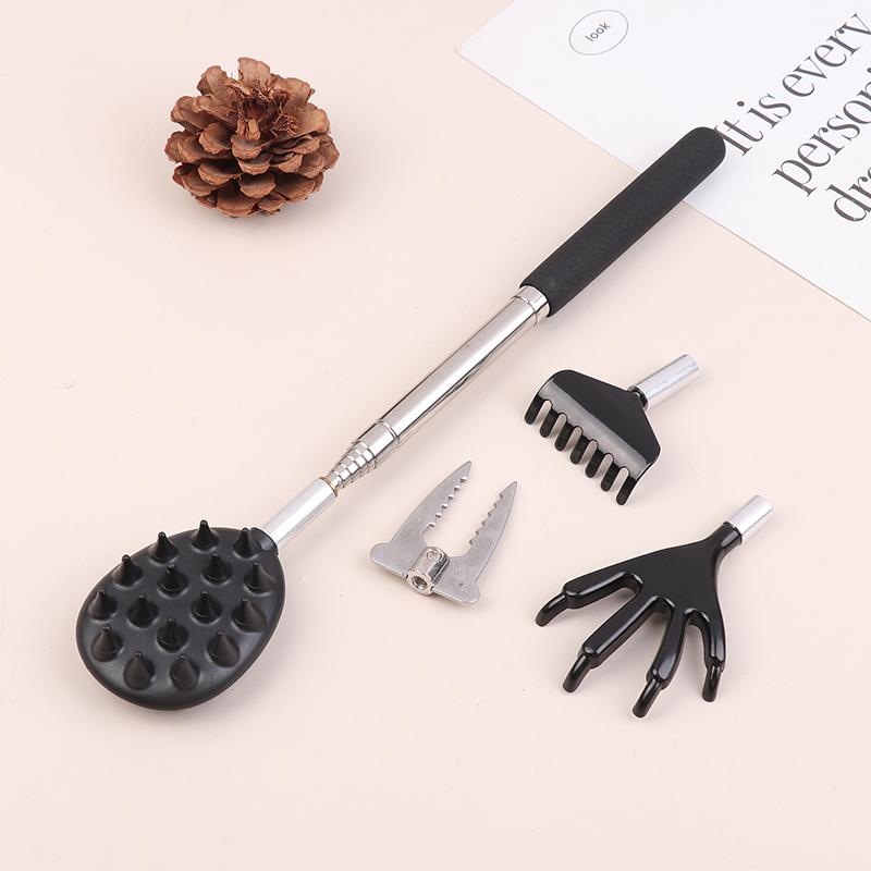 4PCS/SET Different Back Scratcher Portable Telescoping Extendable Back Massager Tool For Thanksgiving Birthday Christmas Gifts
