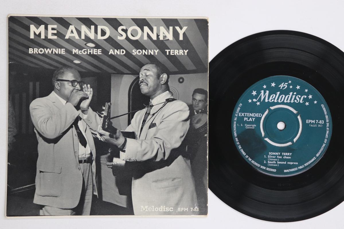 

7-дюймовая пластинка BROWNIE MCGHEE, SONNY TERRY - Me And Sonny EPM783 MELODISC 1959 UK Блюз Б/У