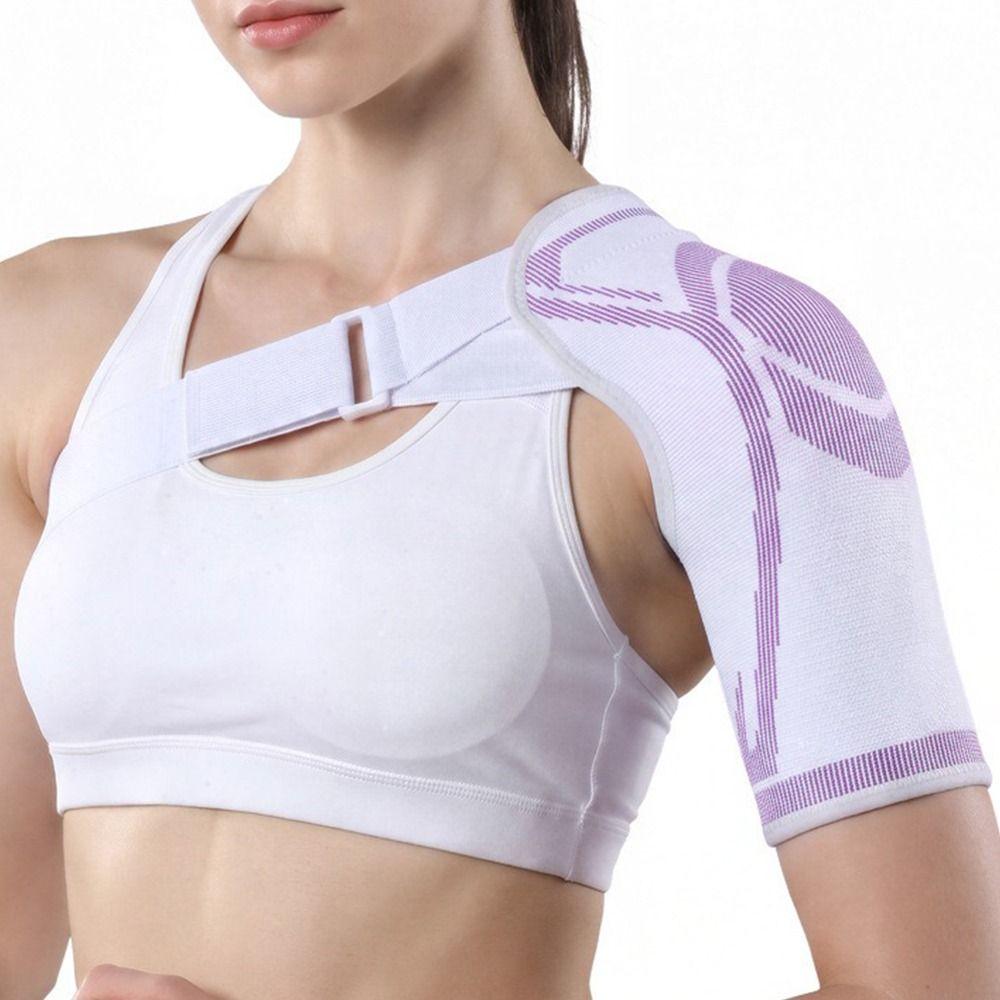 Supporto a Compressione per Spalla Traspirante Assorbi Sudore Sportivo Protezione Spalla Recupero Infortuni
