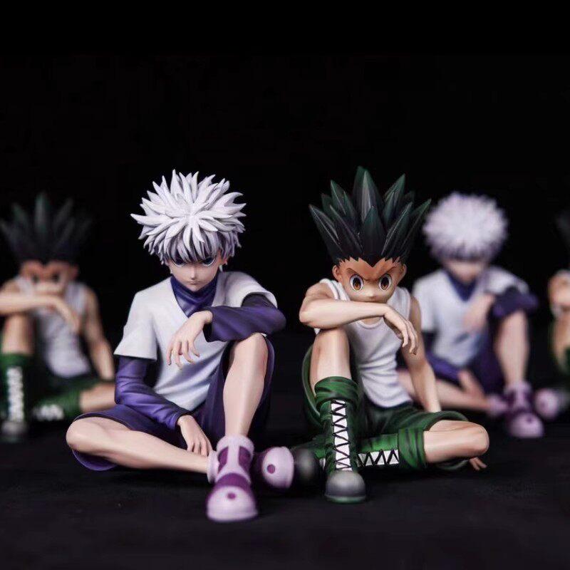 Hunter×Hunter anime peripheral two-dimensional trendy toy seated Killua & Gon GK statue desktop display model