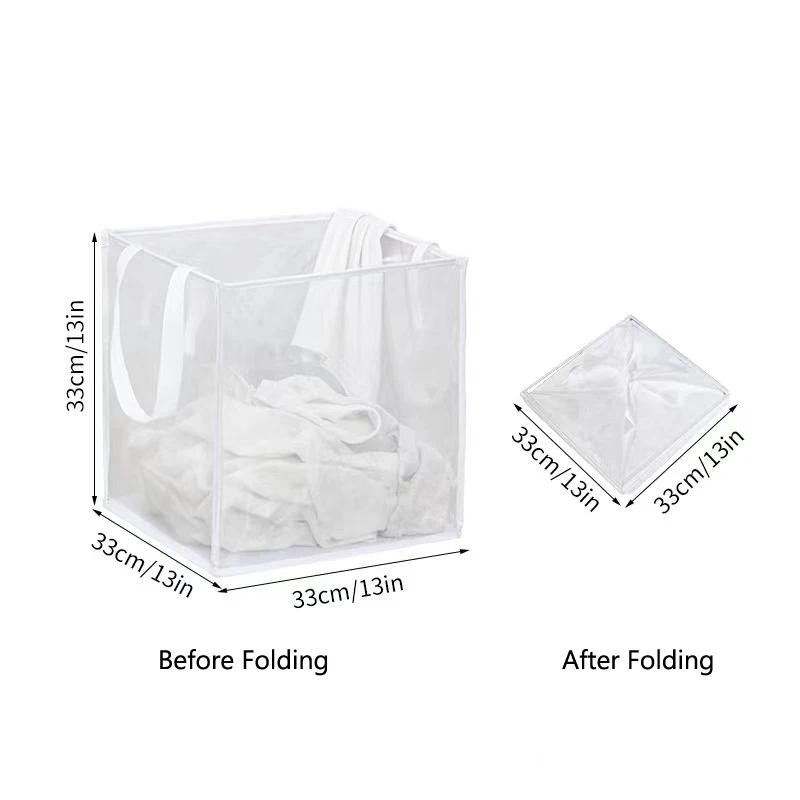 

Многофункциональный органайзер большой вместимости, складная корзина для белья, дышащие сетчатые корзины для грязной одежды для путешествий и дома 33x33x33cm