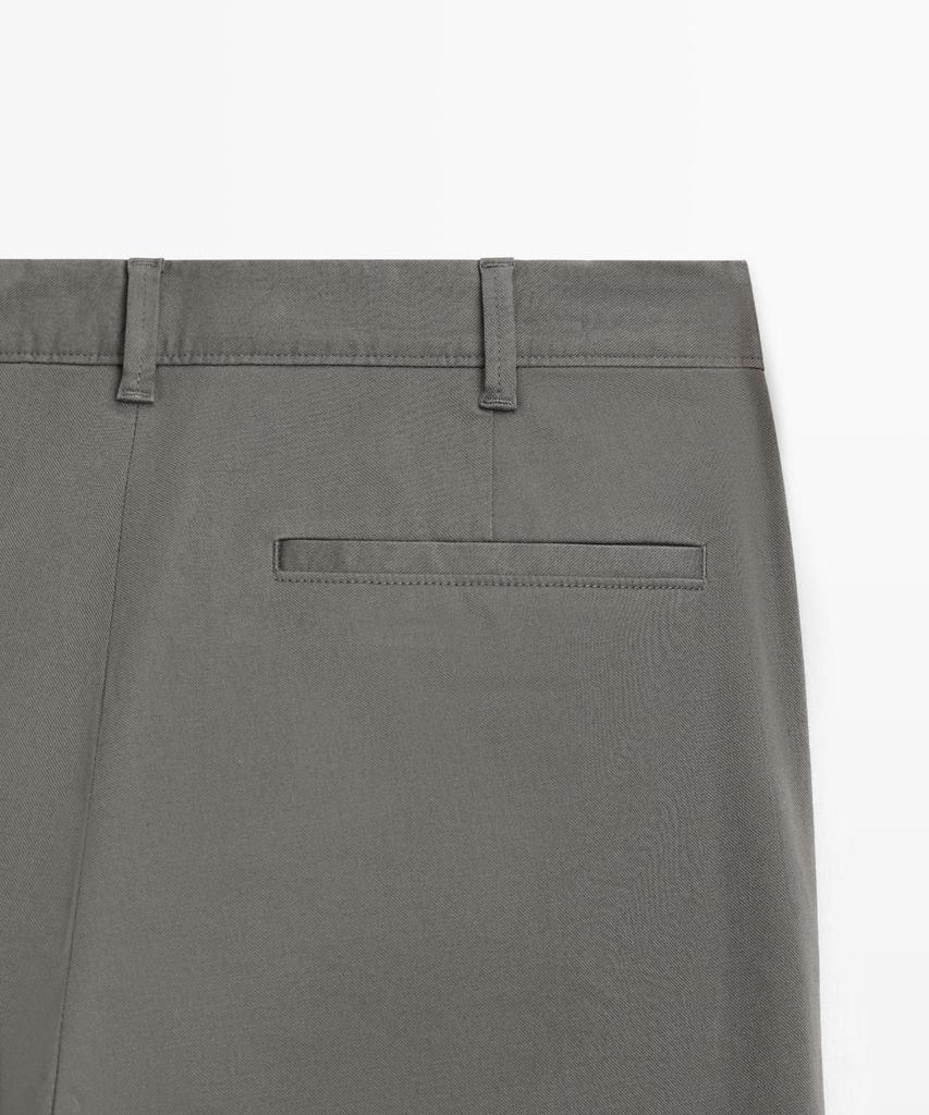 Masimodutti Cotton Blend Slim Fit Pants