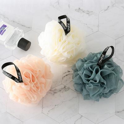 Soft Mesh Bath Sponge Ball Nylon Cleaning Brush Shower Sponge Puff Body Cleaner Exfoliating Scrubber Bath Ball Bathroom Supplies