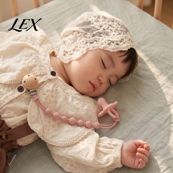 Safe Baby Accessory for Outings Pacifier Clip, Food-Grade Silicone Teether Holder Chain Infants, Nursing Toy Tether BPA-Free Anti-Slip Leash