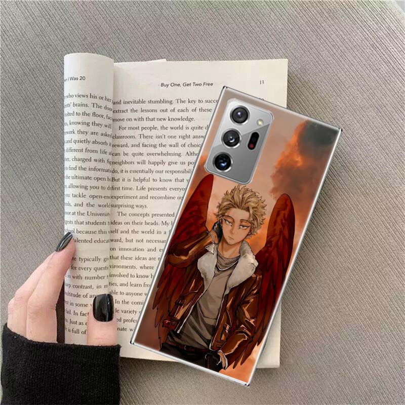 Anime MHA Hawks BNHA Phone Case For Samsung Galaxy S25 Edge S24 S23 FE S22 S26 Ultra S21 S20 S10 Plus Capa Soft