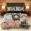 Spy Family Pattern Bedding Quilt Set Quilt Cover Pillowcase Home Birthday Gift(1 * duvet cover + 2 * pillowcase, without core)