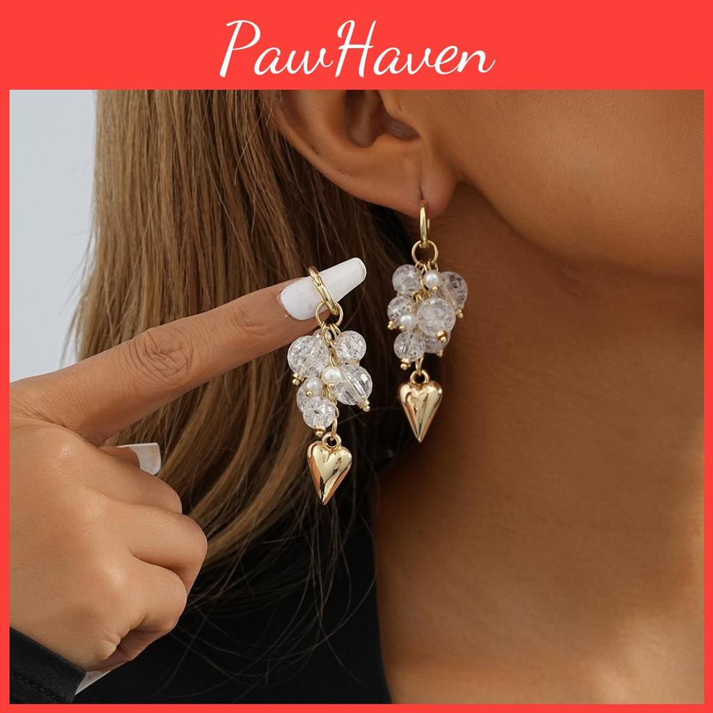 Geometric Heart Modern Earrings 2023 Trendy Gold Plated Hoops For Women