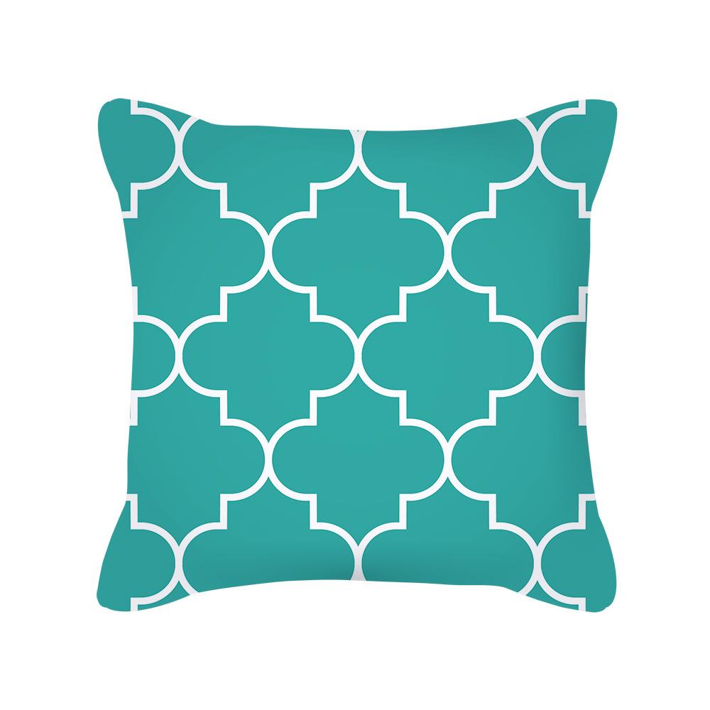 European Style Golden Geometric Pattern Pillow Cover Sofa Cushion Cover New Homeware Pillow Cover
