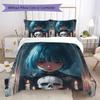 Dark-style girl Pattern Bedding,Quilt Set Quilt Cover Pillowcase Home Birthday Gift (1*duvet cover+2*pillowcase,without core)XSJT0917225