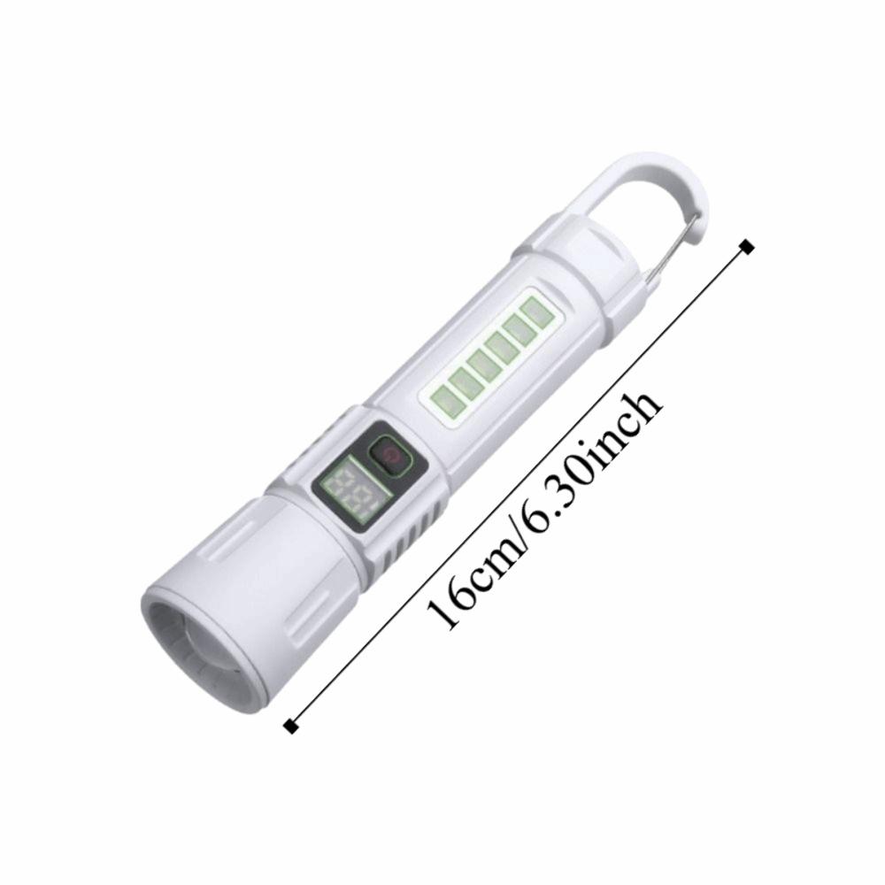 Red Blue Warning Light Super Bright Torch Waterproof Rechargeable Flashlight  Camping