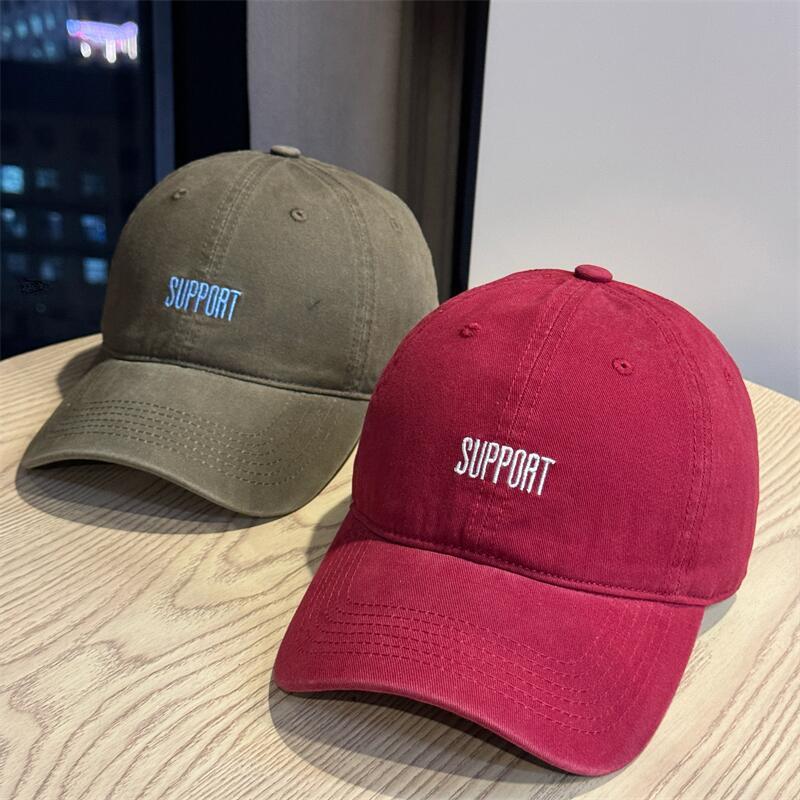 New Foreign Style Versatile Letter Embroidery Soft Top Baseball Cap Women's Tide Spring and Summer Niche Wind Shading Cap Men