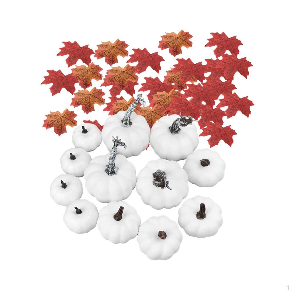 12 Pieces Fake Pumpkins Model Artificial Foam Small for Halloween