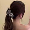 Korean Style Women Vertical Clip Plastic Ponytail Holder Shark Clip Bow Banana Clip  Party