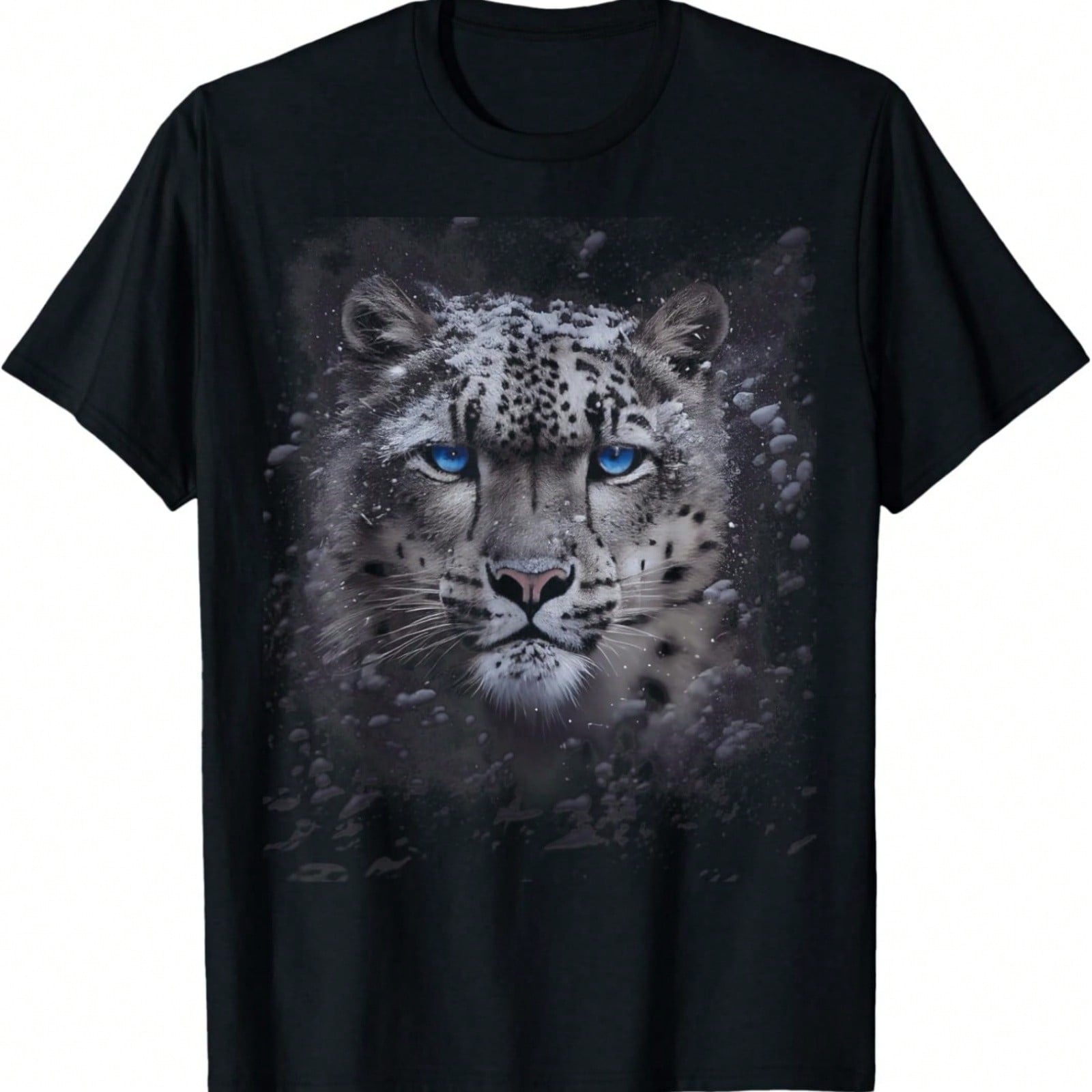 Snow Leopard Face Big Cat Animal Lover Gift T-Shirt S разноцветный
