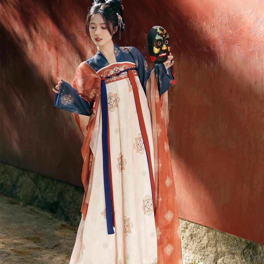 Restaurer le costume de fée quotidien à hauteur de poitrine style dynastie Tang chinoise