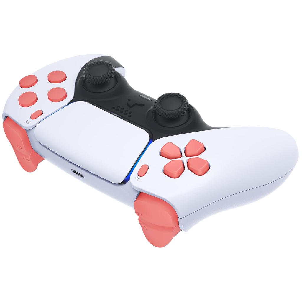 eXtremeRate Replacement for PS5 Controller Share Optional Face Full Button Set for PlayStation 5 Controller Controller Not Included D-Pad (BDM-010 &