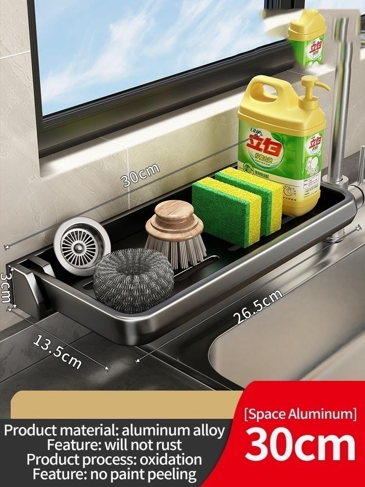 Foldable Kitchen Sponge Holder Sink Drain Rack Soap Drainer Towel Rack Shelf Organizer bathroom Storage Accessories