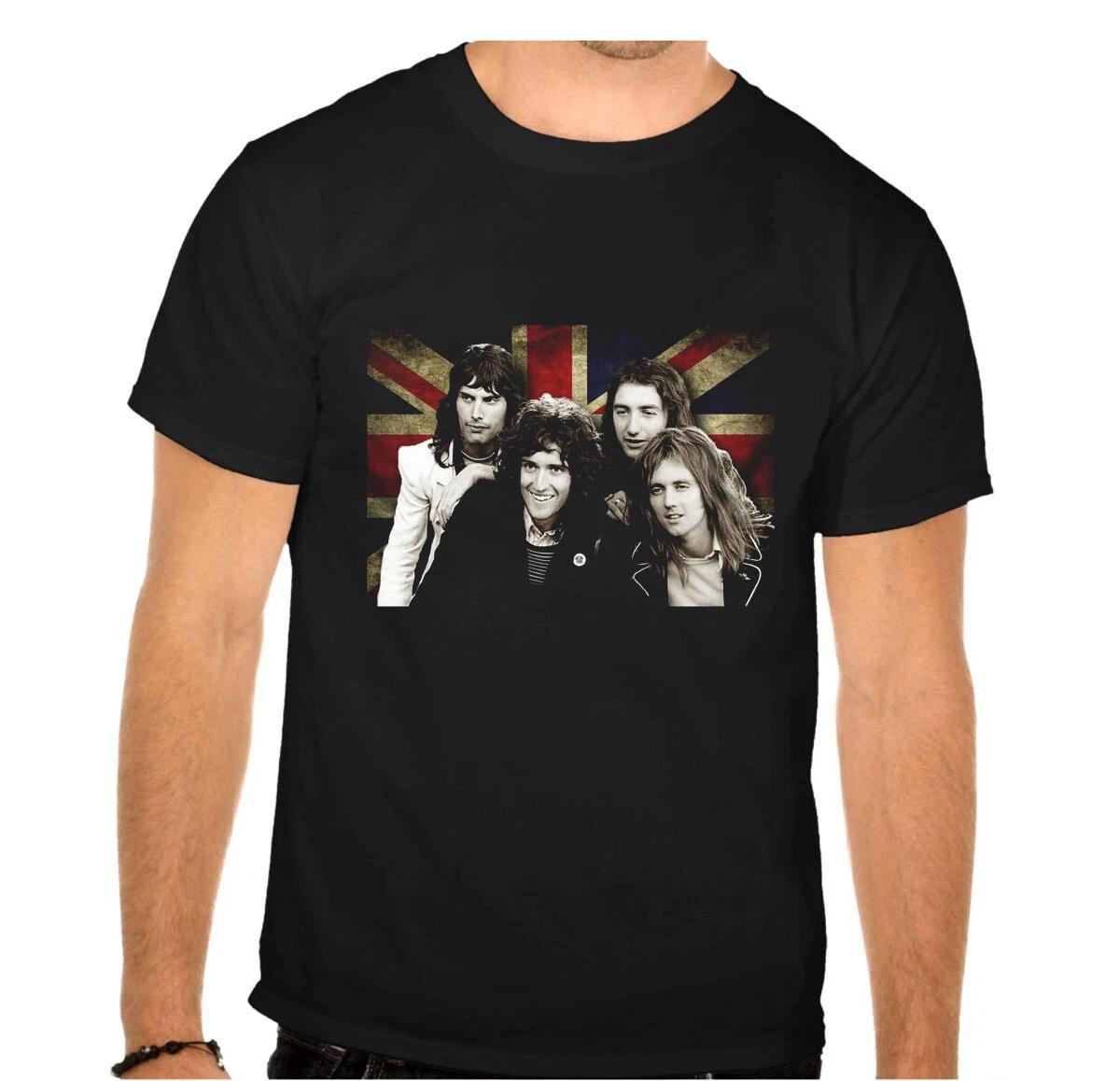 

QUEEN Rock Band Rock Music Legends Black T-SHIRT -948- S