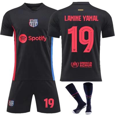Dospělí Děti Fotbalový dres MESSI 10 LAMINE YAMAL 19 OLMO 20 RAPHINHA 11 Fotbalový dres