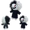 Zxc Cat Plush Halloween Black And White Grinning Cat Stuffed Toy 27cm/10.62in Height