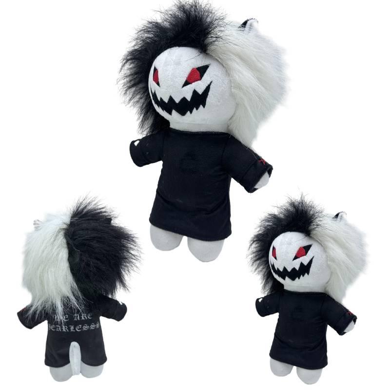 Zxc Cat Plush Halloween Black And White Grinning Cat Stuffed Toy 27cm/10.62in Height