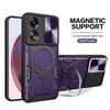 For Oppo A18 A38 A58 A78 A60 4G Case Shockproof Armor Magnetic Ring Stand Cover for Oppo A98 A79 5G Slide Camera Protect Fundas