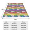 LGBTQ Pride Rat Pattern Rainbow Blankets Super Soft Fleece Sofa Throw Blanket for Home Bedroom Outdoor Throws Bedspread Quilt