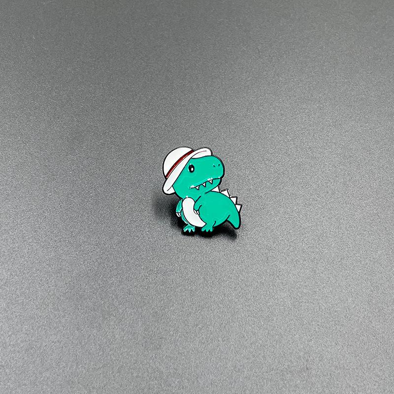 Creative Alloy Animal Brooch: Versatile Little Dinosaur and Fox Accessories for Clothing, Shoes, and Bags