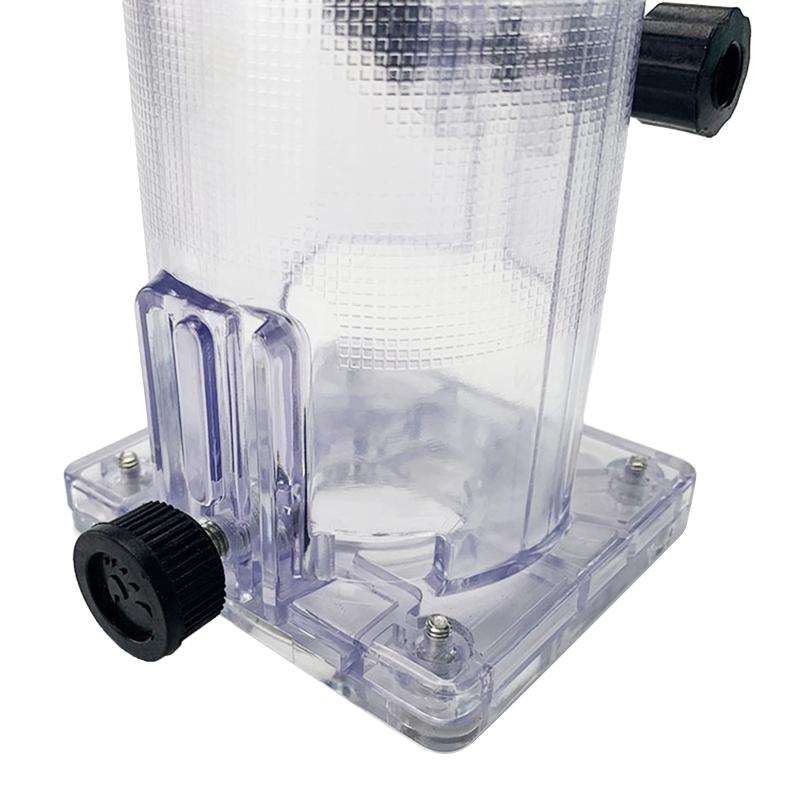 Tragbare Holzfräser-Basis, Holzbearbeitung für Palm-Fräser-Basis, Kunststoff, verdickt, für Schutzabdeckung, Tischlerwerkzeuge, 3,5 x 3,2 x