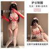 Sexy Lingerie Hot Slim Suspender Onesie Sexy Lace Perspective Little Nurse Uniform Seduction