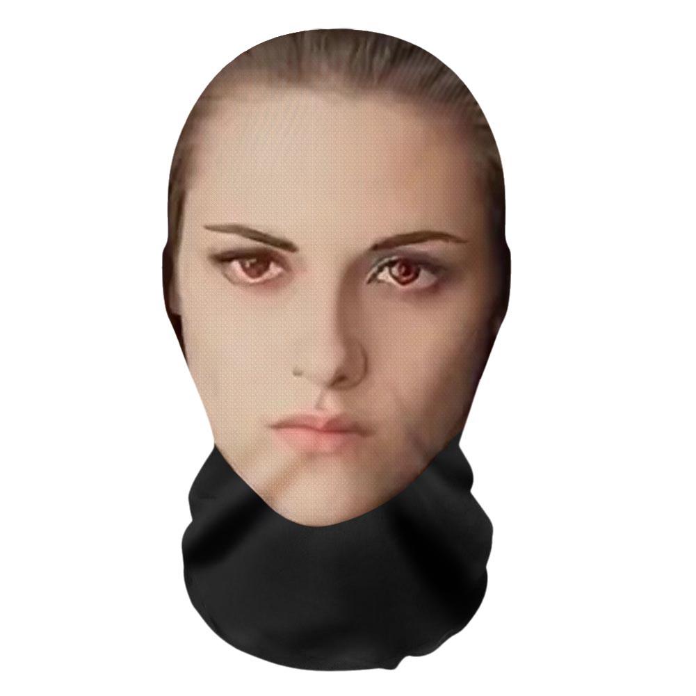 3DPattern Mesh Face Mask Head Cover Party Cosplay Props Funny Face Printed Head Scarf Famous Person Ice Silk Sunscreen Head Mask