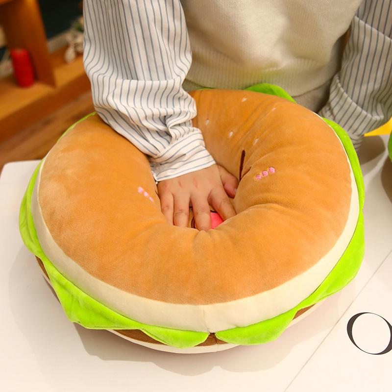 French Fries Hamburger Plush Toy Cute Pizza Foodie Snack Throw Kawaii Christmas Gift Pillow Kids Stuffed Toys Room Decoration