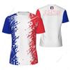 FRANCE 3D Print Sports Quick-dry Breathable Men T-shirt Outdoor Football Jersey Club Fan Parent-child Short Sleeve Clothing Top
