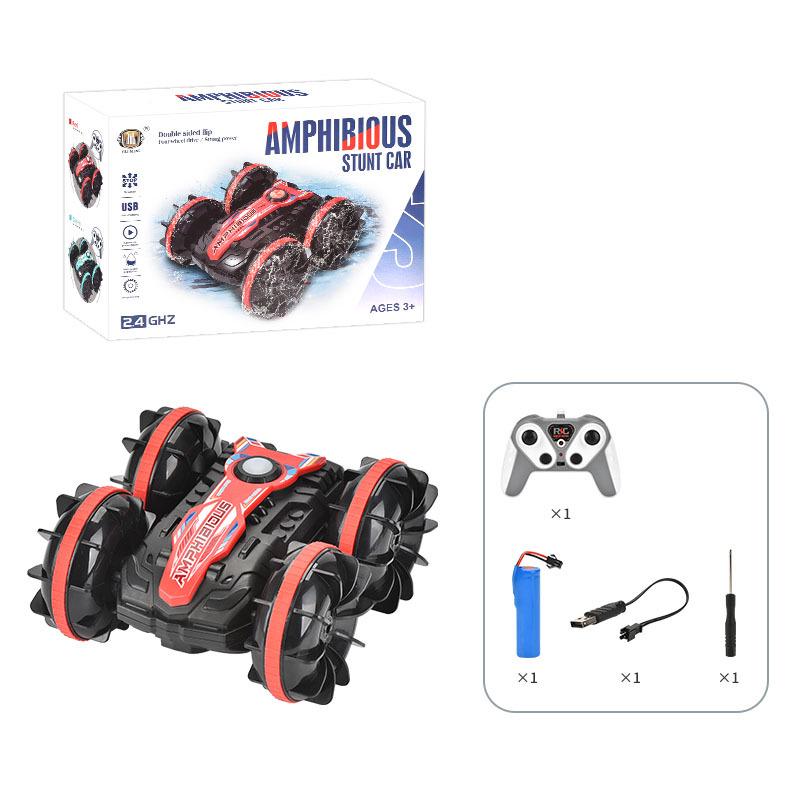 Amphibious Double-Sided Stunt RC Car: Drift, Roll & Climb On Land & Water