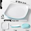 Double Color Melamine Square Rice Bowl Plate - Commercial & Catering Use