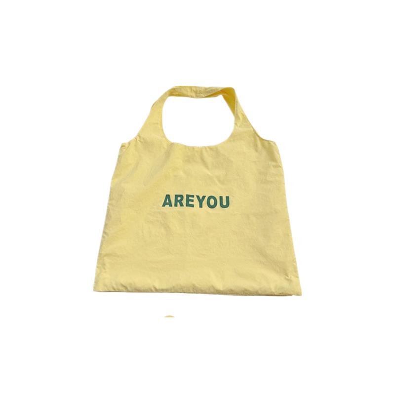 2024 Women's Large Capacity Letter Print Shoulder Bag - Trendy, Versatile, and Fresh Cloth Shopping Bag