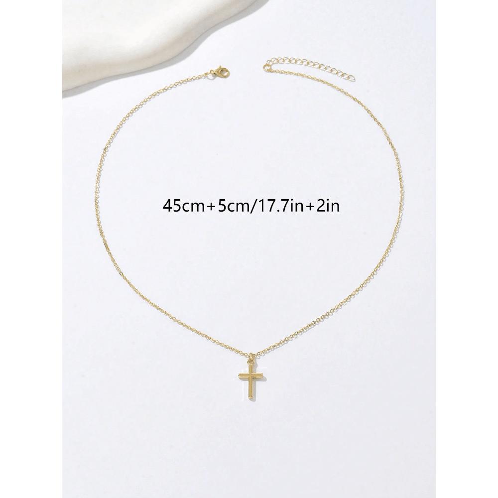 Women's Cross Necklace, Minimalist Religious Jewelry, Suitable For Daily Or Outdoor Wear, Christian Women's Gift