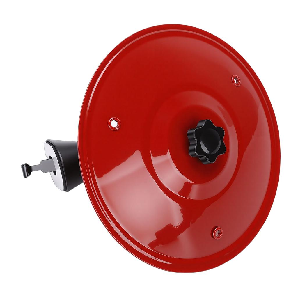 Car Cymbal Air Vent Stainless Steel Mini Car Crash Cymbal Drum with Dual Ball Joint Silent Silicone Pad Red