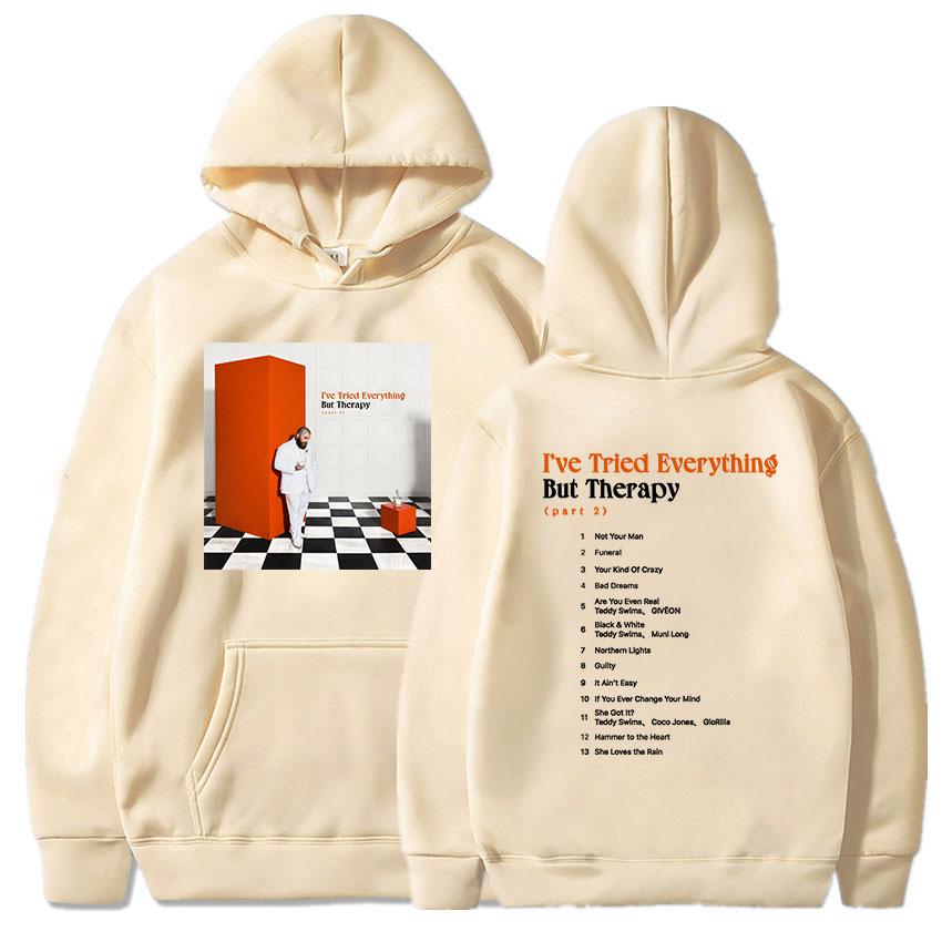 I've Tried Everything But Therapy Party 2 Album Hoodies TeddySwims Famous Singer Printing Sweatshirts Women Clothes