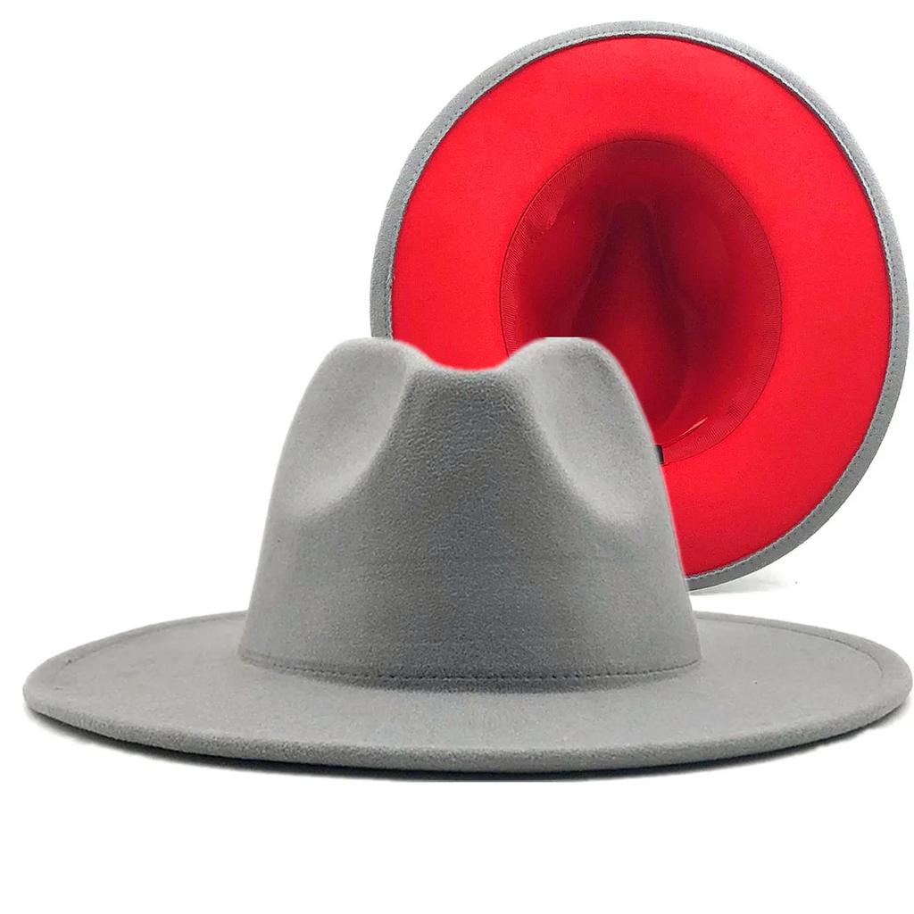 2025 Wool Felt Fedora Hat Wide Brim Jazz Party Hat for Women Men Autumn Winter Fashion