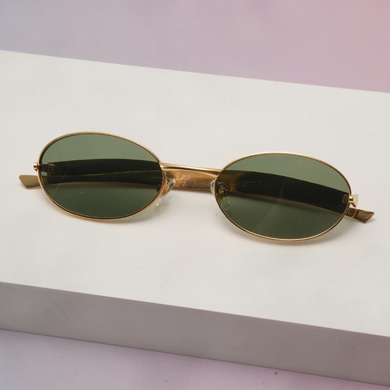 Vintage Small Frame Oval Sunglasses Women Men Luxury Brand Designer Eyewear Popular Travel Sun Glasses Uv400