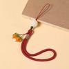Wishful Persimmon Wrist Strap & Anti-Lost USB Pendant - Chinese Style Cell Phone Accessory