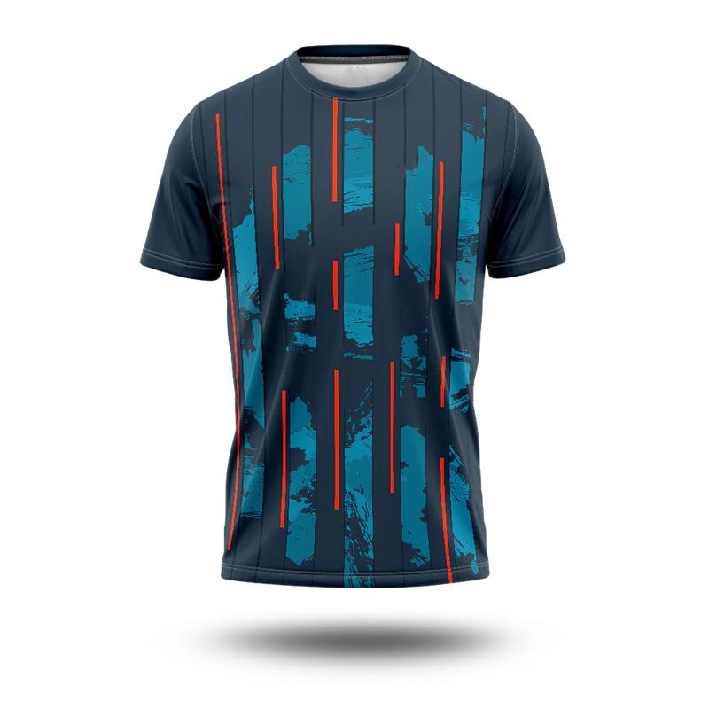 

Літня спортивна футболка для футболу Чоловічий одяг Вуличний 3D-принт Смужка Модна джерсі Футболка Новинка Мода Чоловічі вільні футболки L