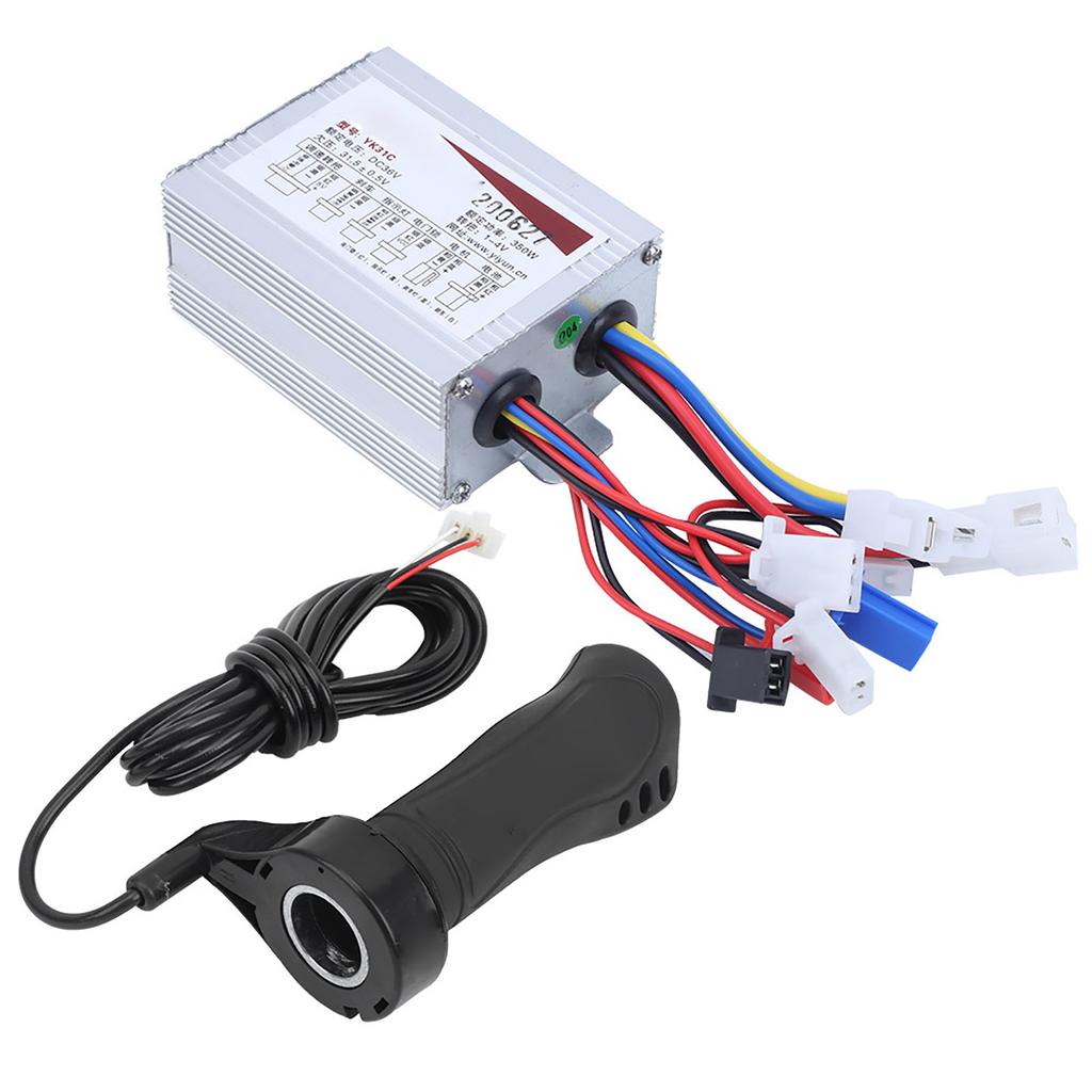 36V 350W Colorful Heads Electric Bicycle Controller and Lengthen Cable Throttle Grip Set