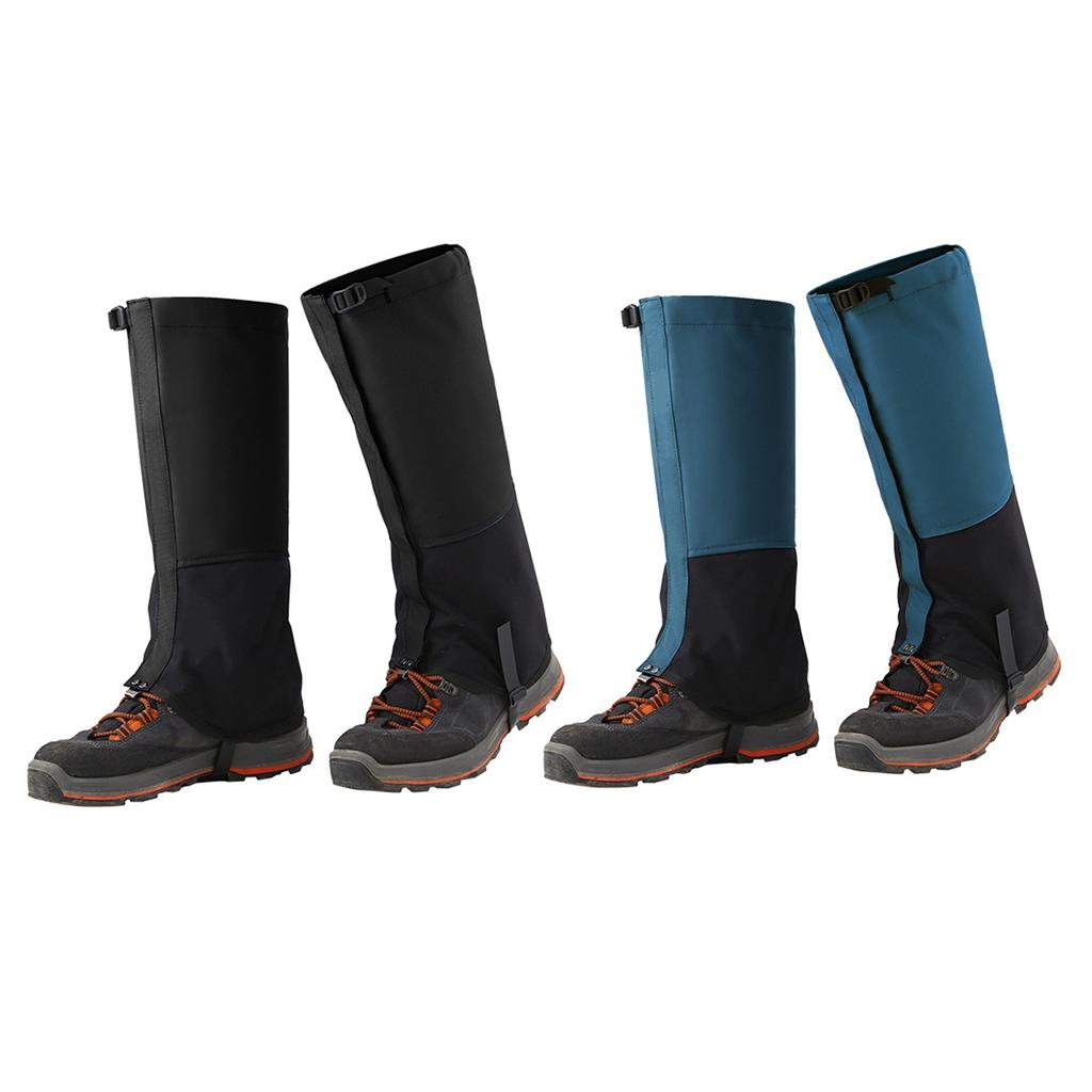 Leg Gaiters Fleece Lined Waterproof Adjustable Anti-Tear Snow Boot Gaiters for Outdoor Hiking Skiing