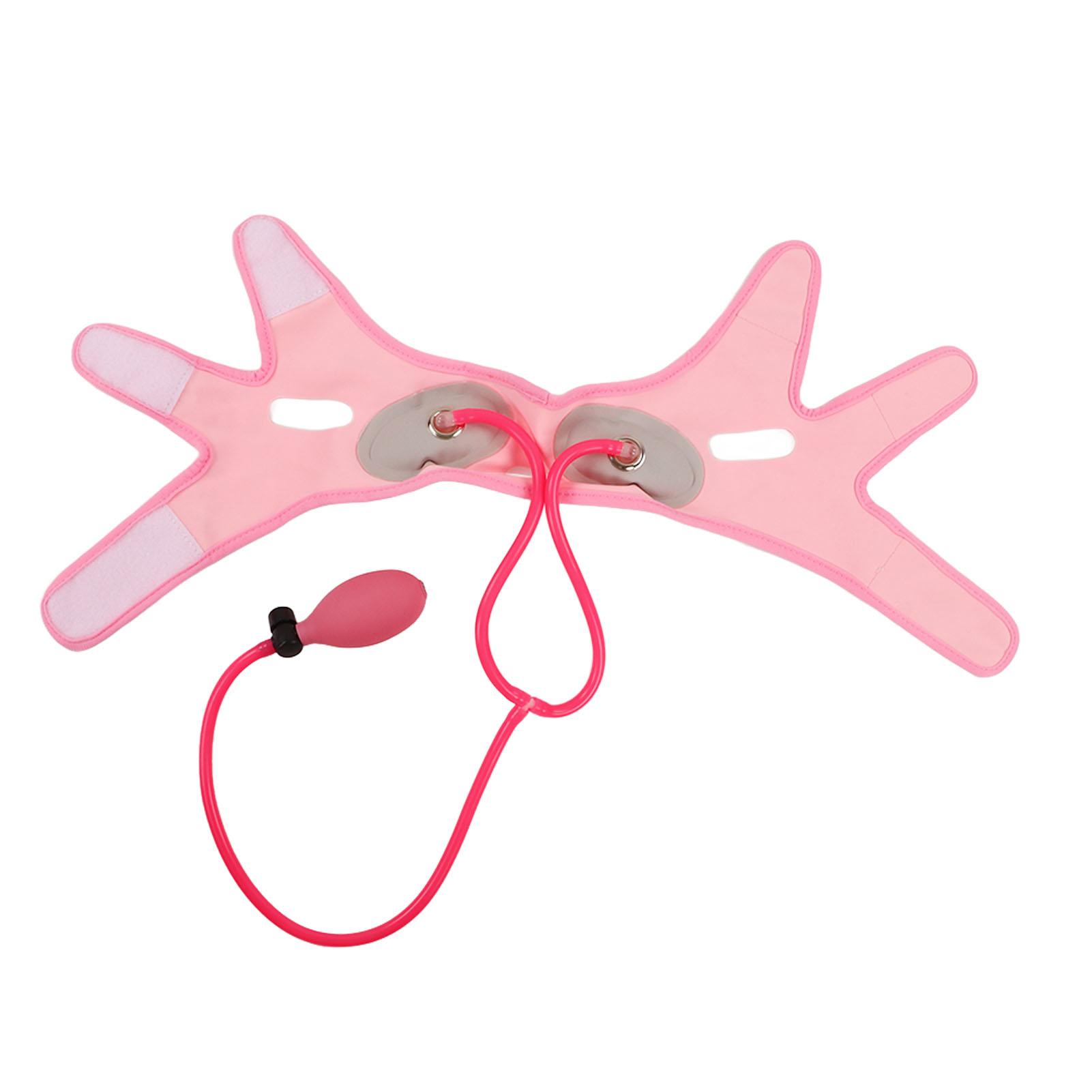 

Надувной лифтер для лица Удобный V-образный ремень для подтяжки лица V-образная повязка для лифтинга и подтяжки лица для женщин и мужчин