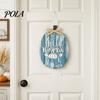 Party Decorations 5Pcs Fall Wooden Pumpkin Door Hanger for Front Door, Rustic Decorative Decor Farmhouse Welcome Sign Autumn Thanksgiving Wall Porch