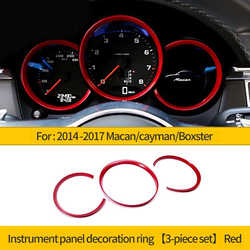 Car Dashboard Decorative Ring For Porsche Macan 911 718 Paramera Cayenne Instrument Panel Modification Ring Accessories