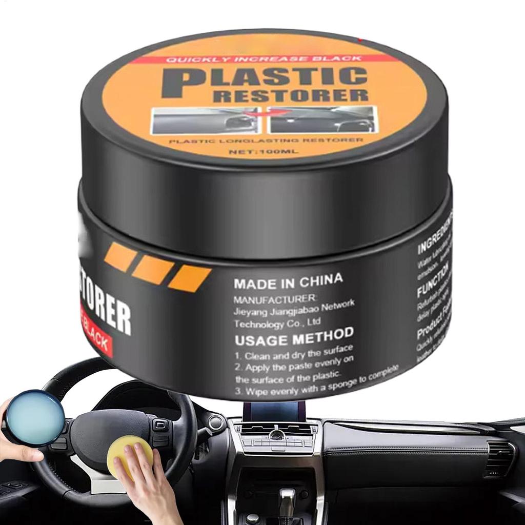 Car Interior Leather Care Cleaning Cream Car Care Detailing Polishing Paste Vehicle Polish Restoration Cleaner for Dashboard Rim