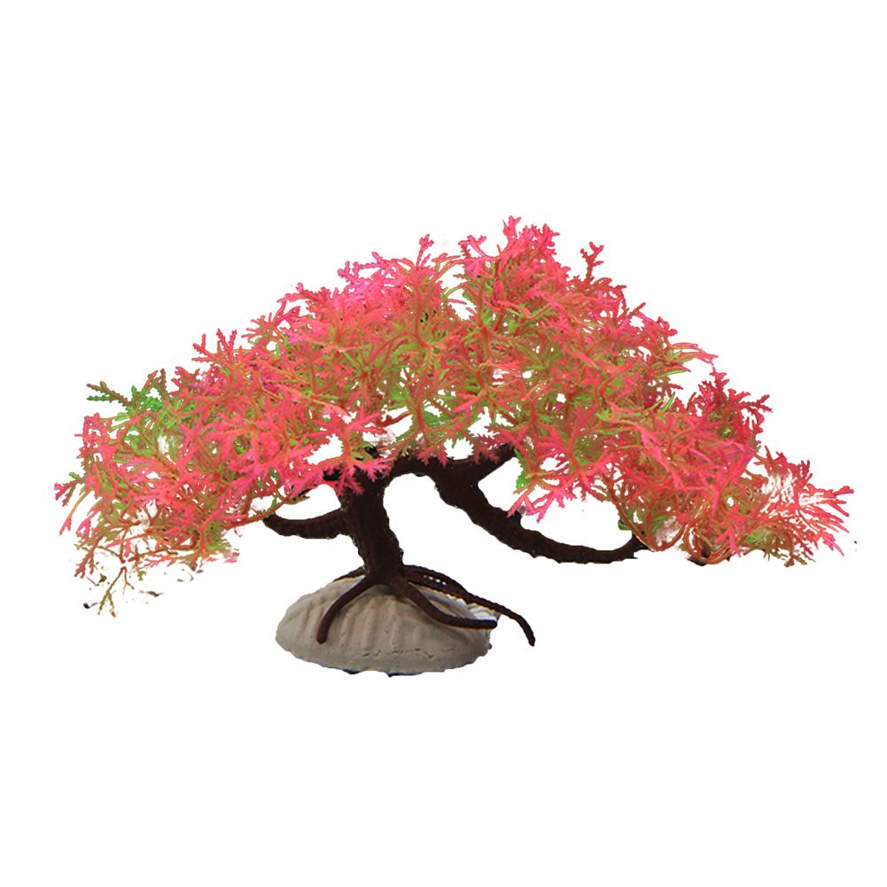 Ornamental Harmless Fish Tank Landscaping Simulation Plant Non-fading Eco-friendly Simulation Pine Tree Home Supply